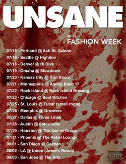 Unsane news tourposter