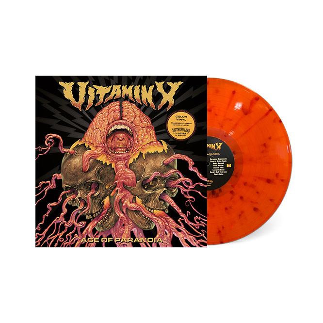 Lord252 VitaminX Transparent orange w/ red splatter vinyl