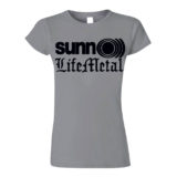 WOMEN’S Life Metal Black on Grey Logo T-Shirt