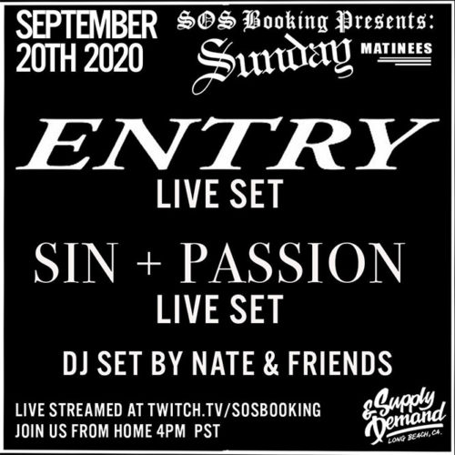 Entry flyer live stream