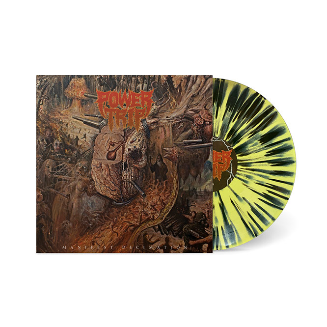 LORD175 Power Trip - Manifest Decimation Yellow and Black Splatter