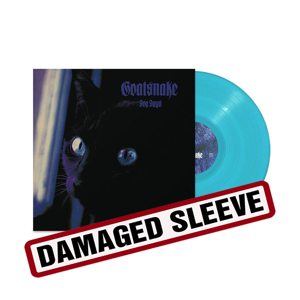GOATSNAKE - Dog Days (2026 remaster version) on Ice Blue Vinyl damaged sleeve